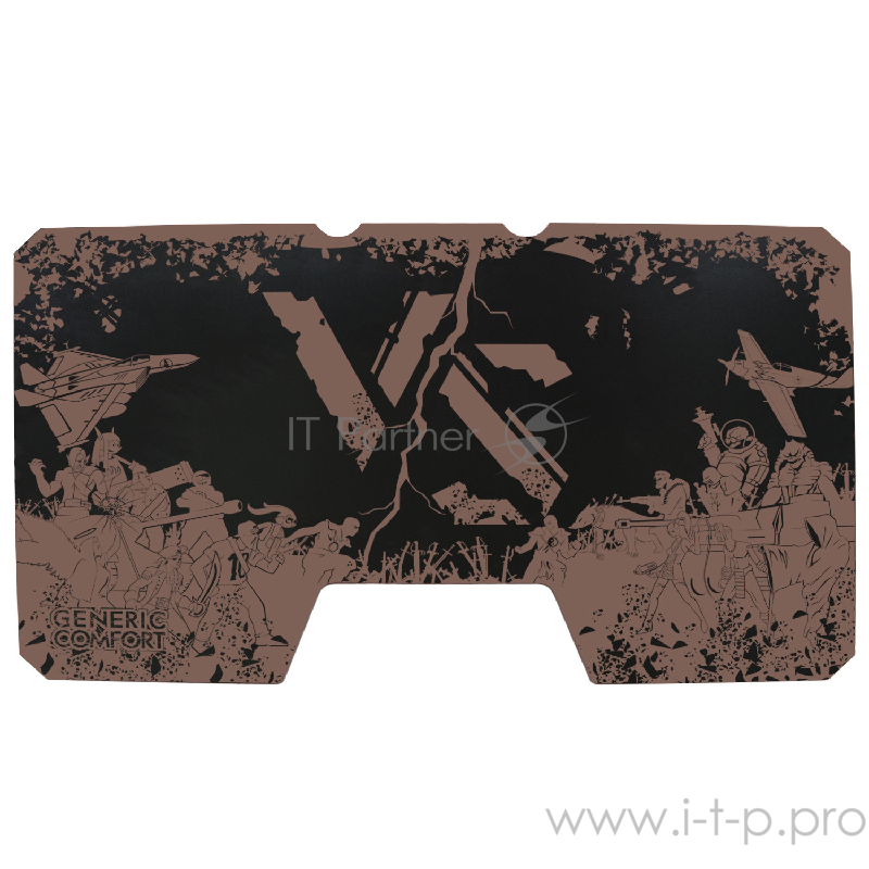 Generic Comfort Gamer2/VS/NC Игровой стол чёрно-коричневый (ЛДСП Е1,150 x 90 x 75)