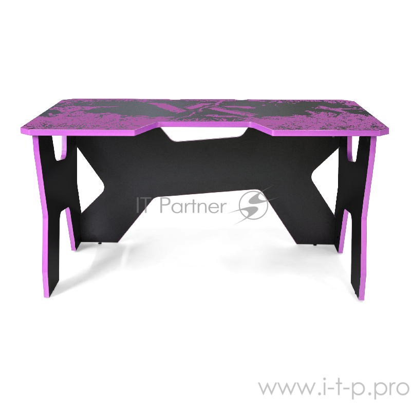Generic Comfort Gamer2/VS/NP Игровой стол чёрно-фиолетовый (ЛДСП Е1,150 x 90 x 75)