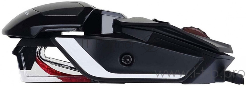 Mad Catz R.A.T. 2+ Игровая мышь чёрная (PMW3325, USB, 3 кнопки, 5000 dpi, красная подсветка)