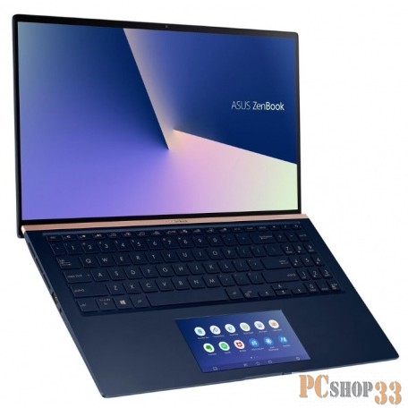 Ноутбук ASUS Zenbook 15 XMAS UX534FTC-AA196T Ultra HD Core i5 10210U/8Gb/256Gb SSD/GTX 1650 MAX Q 4Gb/15.6 UHD 3840X2160 Glare/HD IR/Windows 10 Home/1.6Kg/Royal_Blue/ScreenPad 2.0/Warr 2Y