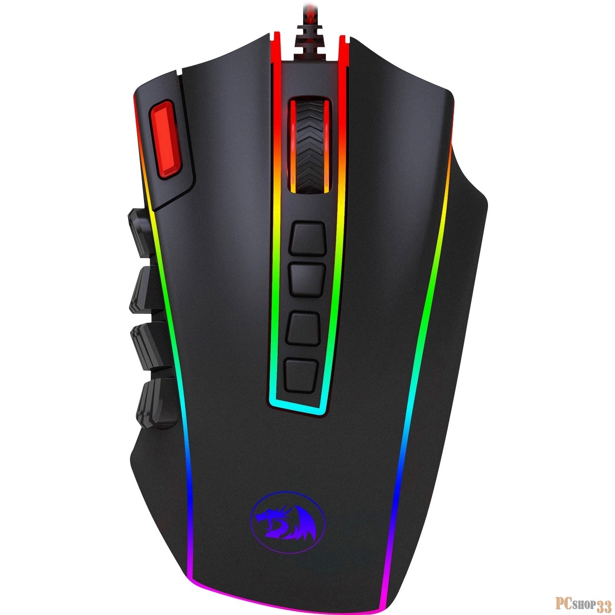 Мышь игровая Legend Chroma RGB, USB, 24 кнопки, 24000 dpi Redragon
