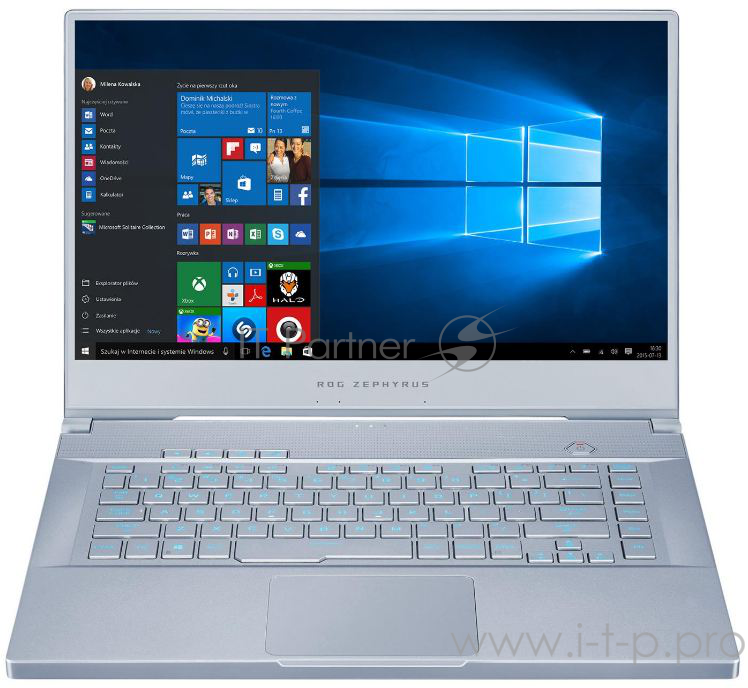 ASUS ROG GU502GV Intel i7-9750H/16Gb/512Gb SSD/NO ODD/15.6 FHD IPS Anti glare 240Hz/NVIDIA® GeForce RTX™ 2060 6Gb GDDR6/Camera/Wi-Fi/Win10 Glacier Bl