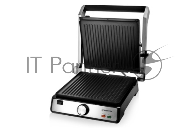 Гриль-пресс BRAYER, 2000 Вт, съемные, 29*26 см, регул высот, пласт корп., поддон, 180
