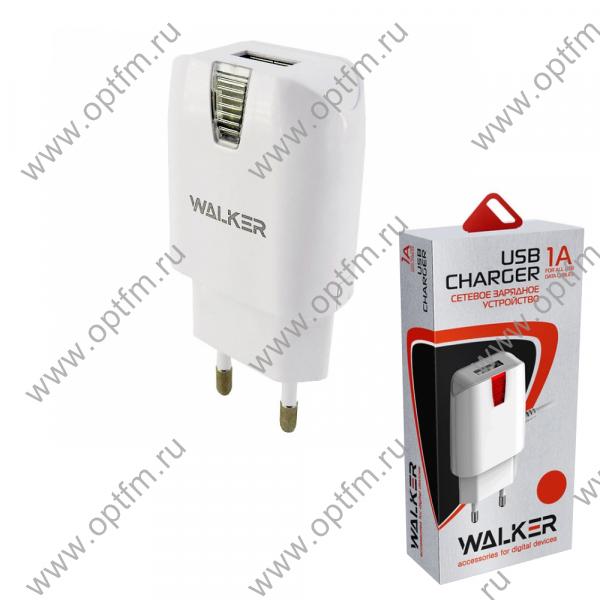 СЗУ-USB 1 выход max 1,0А WALKER WH-11 белая