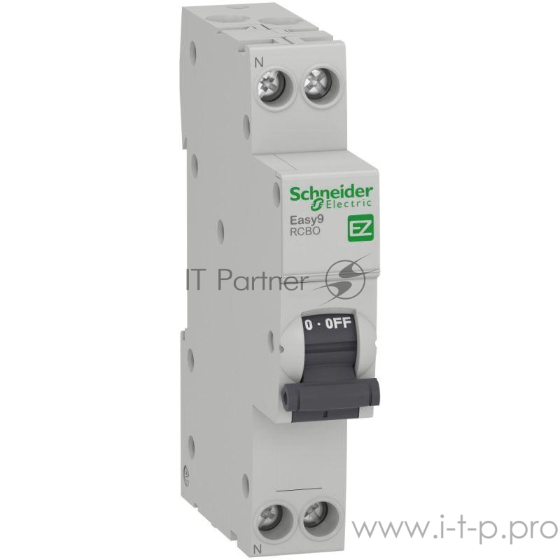 Диф. автомат SCHNEIDER ELECTRIC EZ9D63616 выключатель автоматический диф. тока 1p+n c 16а 10ма 4.5