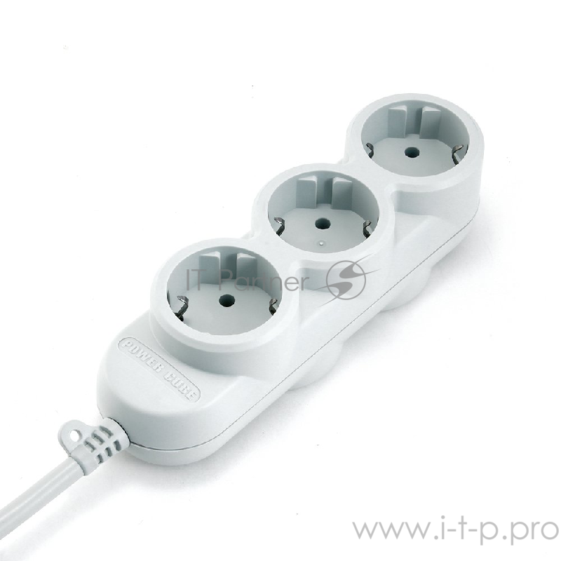 Бытовой удлинитель PowerCube, 3+2 розетки, 3500 Вт, 16 А, 5.0 м