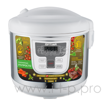 Мультиварка OPTIMA MC-5101 (11 реж., Led-диспл., антиприг.покр.чаши, электр. упр.,аксесс.,5л,900Вт)
