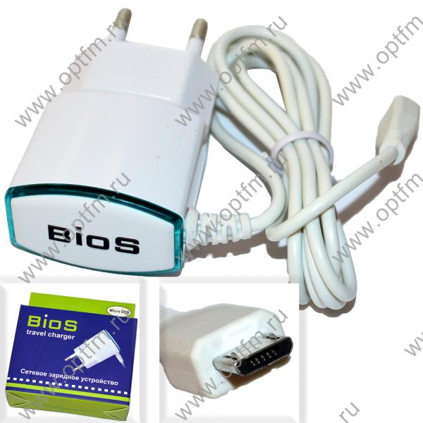 СЗУ (Micro USB) BIOS (max 0.65 A) белый