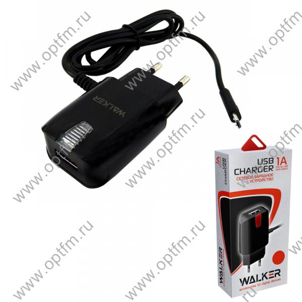 СЗУ (Micro USB) 1A WALKER WH-12 черный