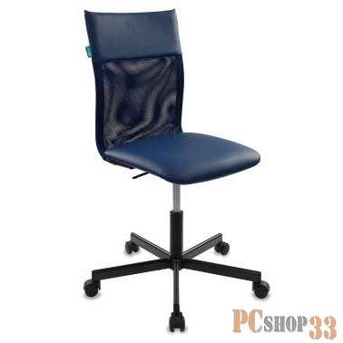 Кресло Бюрократ CH-1399/BLUE спинка сетка синий сиденье синий искусственная кожа крестовина металл