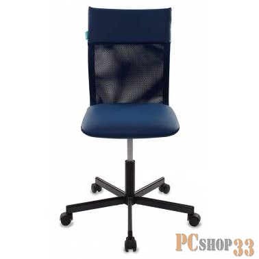 Кресло Бюрократ CH-1399/BLUE спинка сетка синий сиденье синий искусственная кожа крестовина металл