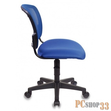 Кресло Бюрократ CH-296/BL/15-10 спинка сетка синий сиденье темно-синий 15-10