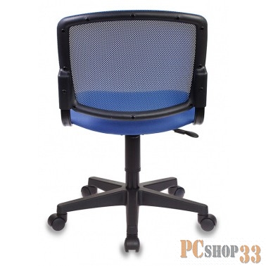 Кресло Бюрократ CH-296/BL/15-10 спинка сетка синий сиденье темно-синий 15-10