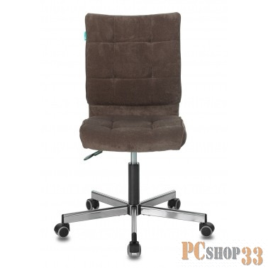 Кресло Бюрократ CH-330M/LT-10 без подлокотников темно-коричневый Light 10 крестовина металл