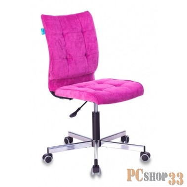 Кресло Бюрократ CH-330M/LT-15 без подлокотников малиновый Light 15 крестовина металл