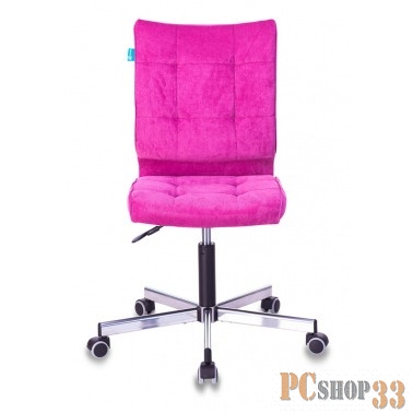 Кресло Бюрократ CH-330M/LT-15 без подлокотников малиновый Light 15 крестовина металл