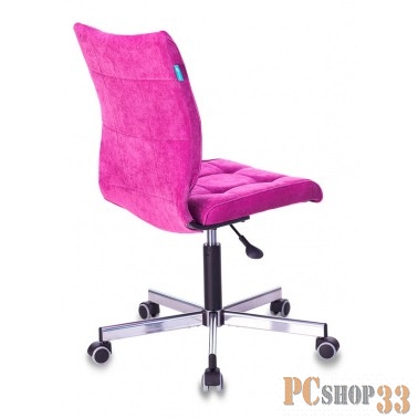 Кресло Бюрократ CH-330M/LT-15 без подлокотников малиновый Light 15 крестовина металл