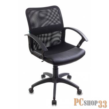 Кресло Бюрократ CH-590/BLACK спинка сетка черный сиденье черный искусственная кожа