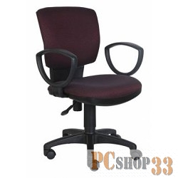 Кресло Бюрократ CH-626AXSN/V-02 бордовый ромбик черный V-02