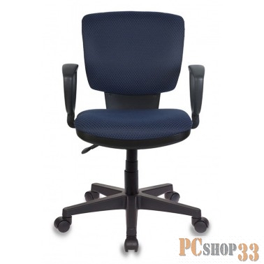 Кресло Бюрократ CH-626AXSN/V-03-1 синий ромбик черный V-03-1