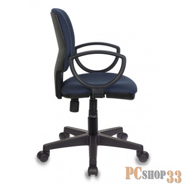 Кресло Бюрократ CH-626AXSN/V-03-1 синий ромбик черный V-03-1