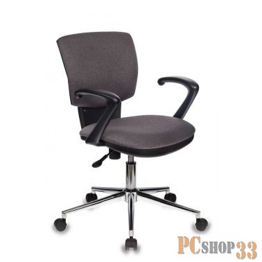 Кресло Бюрократ CH-636AXSL/GRAFIT темно-серый Bahama крестовина хром