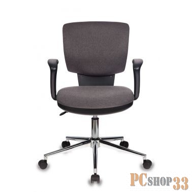 Кресло Бюрократ CH-636AXSL/GRAFIT темно-серый Bahama крестовина хром