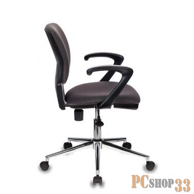 Кресло Бюрократ CH-636AXSL/GRAFIT темно-серый Bahama крестовина хром