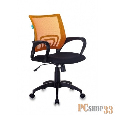 Кресло Бюрократ CH-695N/OR/TW-11 спинка сетка оранжевый TW-38-3 сиденье черный TW-11