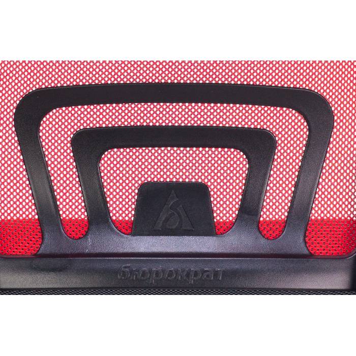 Кресло Бюрократ CH-695N/R/TW-11 спинка сетка красный TW-35N сиденье черный TW-11