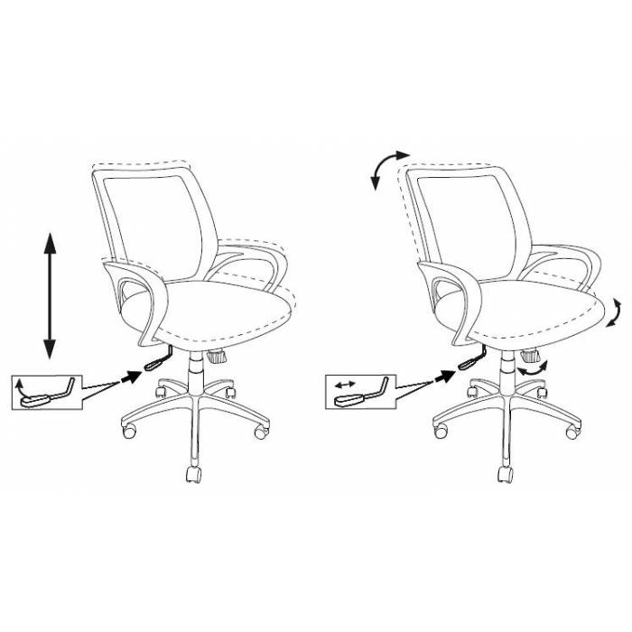 Кресло Бюрократ CH-695N/R/TW-11 спинка сетка красный TW-35N сиденье черный TW-11