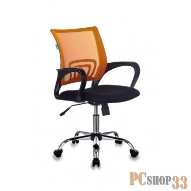 Кресло Бюрократ CH-695N/SL/OR/BLACK спинка сетка оранжевый TW-38-3 сиденье черный TW-11 крестовина хром