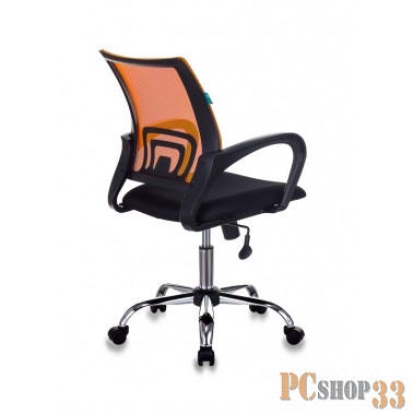 Кресло Бюрократ CH-695N/SL/OR/BLACK спинка сетка оранжевый TW-38-3 сиденье черный TW-11 крестовина хром