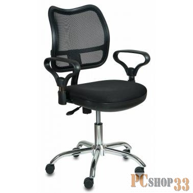 Кресло Бюрократ CH-799SL/TW-11 спинка сетка черный сиденье черный TW-11 крестовина хром