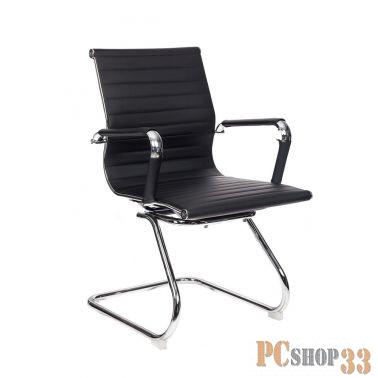 Кресло Бюрократ CH-883-LOW-V/BLACK низкая спинка черный искусственная кожа