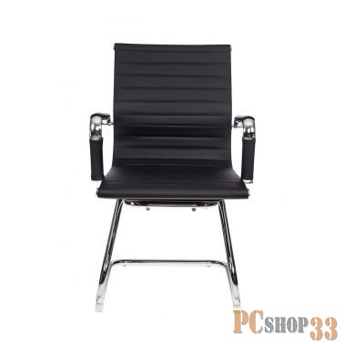 Кресло Бюрократ CH-883-LOW-V/BLACK низкая спинка черный искусственная кожа