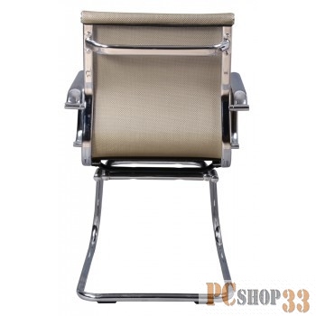 Кресло Бюрократ CH-993-Low-V/gold низкая спинка золотистый сетка