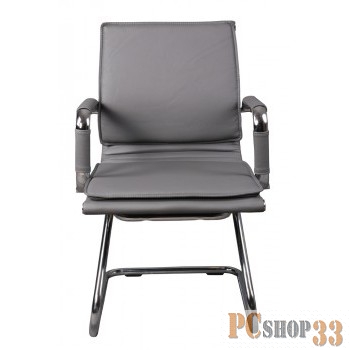 Кресло Бюрократ CH-993-Low-V/grey низкая спинка серый искусственная кожа