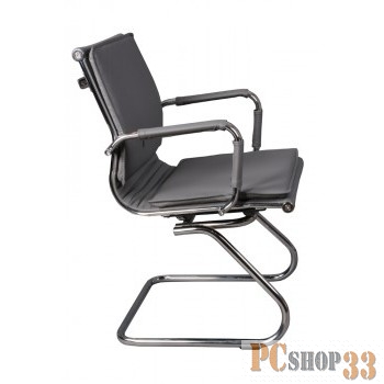 Кресло Бюрократ CH-993-Low-V/grey низкая спинка серый искусственная кожа