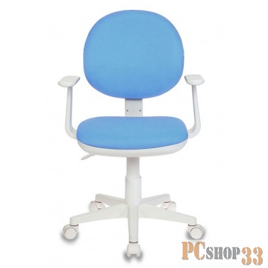 Кресло Бюрократ CH-W356AXSN/15-107 голубой 15-107 (пластик белый)