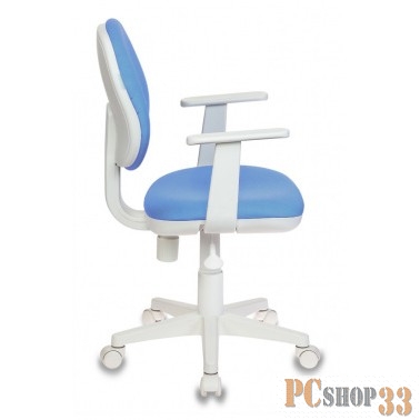 Кресло Бюрократ CH-W356AXSN/15-107 голубой 15-107 (пластик белый)