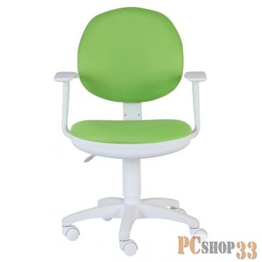 Кресло Бюрократ CH-W356AXSN/15-118 салатовый 15-118 колеса белый/салатовый (пластик белый)