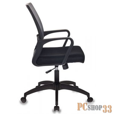 Кресло Бюрократ MC-201/DG/TW-11 спинка сетка серый TW-04 сиденье черный TW-11