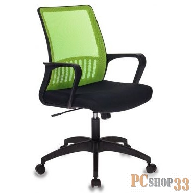 Кресло Бюрократ MC-201/SD/TW-11 спинка сетка салатовый TW-03A сиденье черный TW-11