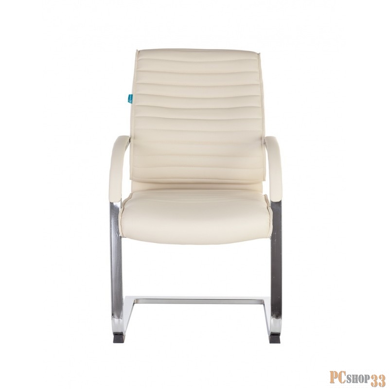 Кресло Бюрократ T-8010-LOW-V/IVORY на полозьях слоновая кость искусственная кожа