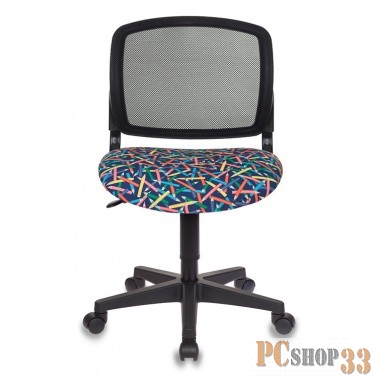 Кресло детское Бюрократ CH-296/PENCIL-BL спинка сетка синий карандаши