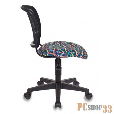 Кресло детское Бюрократ CH-296/PENCIL-BL спинка сетка синий карандаши