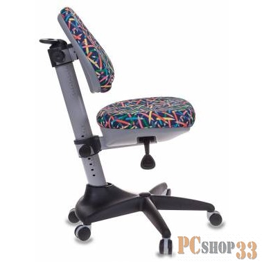 Кресло детское Бюрократ KD-2/G/PENCIL-BL синий карандаши