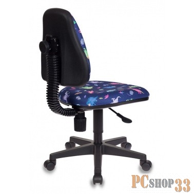 Кресло детское Бюрократ KD-4/DINO-BL синий динозаврики