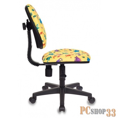 Кресло детское Бюрократ KD-4/DINO-Y желтый динозаврики Dino-Y